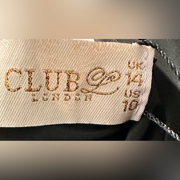 NWT Club London Off Shoulder Black Ruched Bodycon Midi Dress - Picture 4 of 8